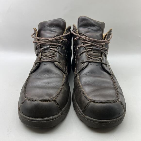 Red Wing 4333 Waterproof Ankle Boots Men Size 11 Wide Brown Leather Comfort Shoe - Picture 2 of 8